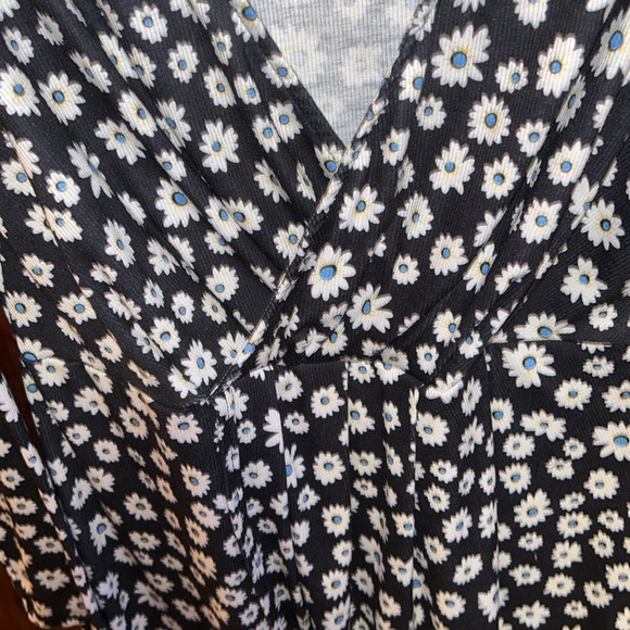 Long Sleeve Mock Wrap Dress - Picture 3 of 4